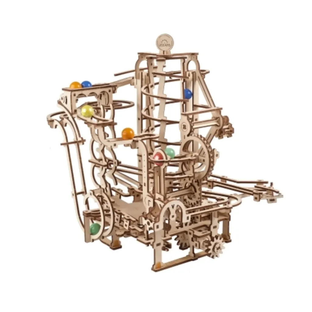Ugears__Marble_Run__4_Spiral_Hoist